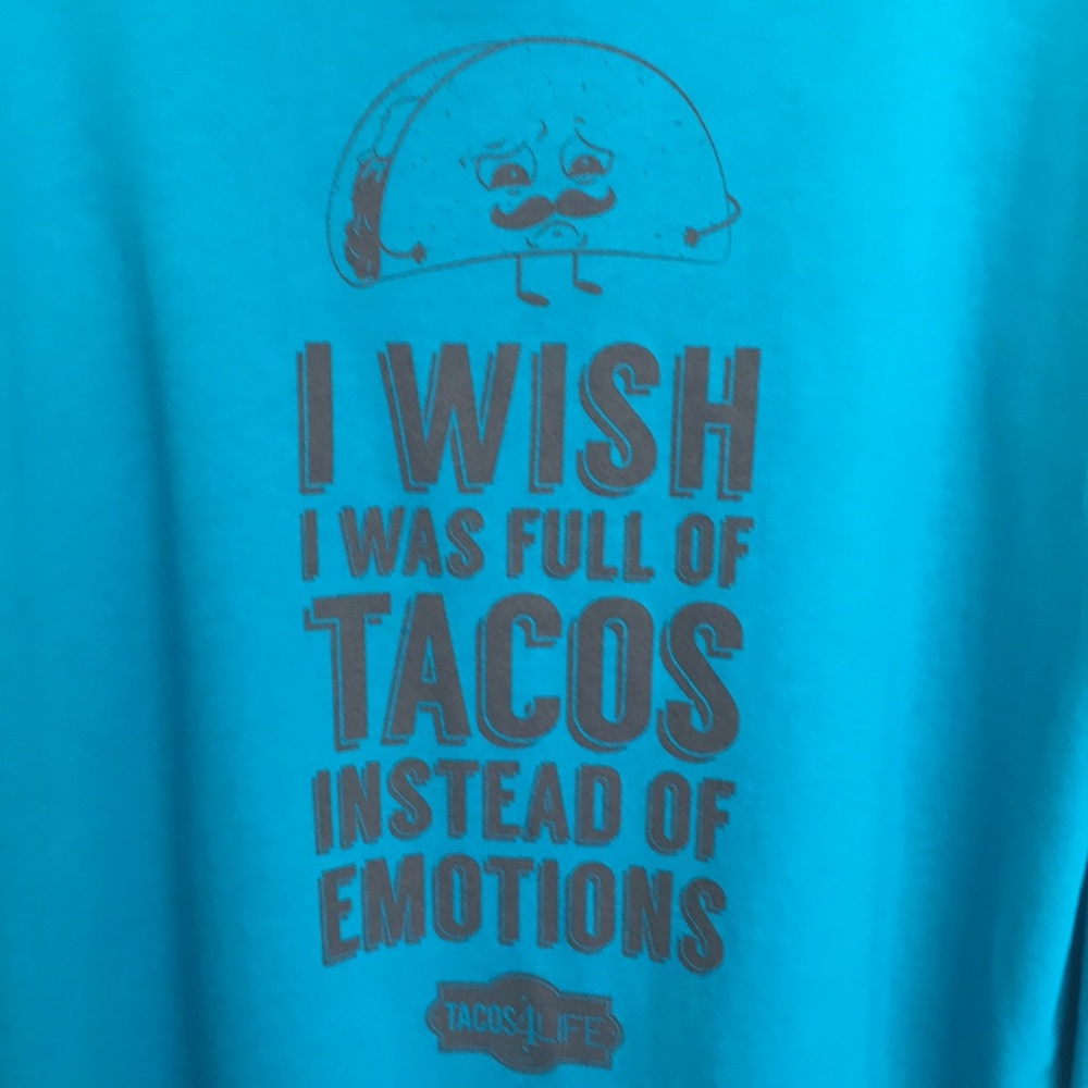 XL Jerzees turquoise long sleeve tee